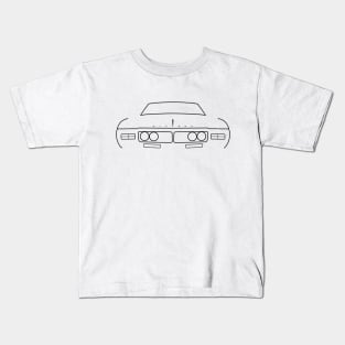 1969 vintage Buick Riviera black outline graphic Kids T-Shirt